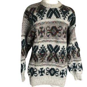 Vintage BMW Marled Sweater fit size SMALL Nordic Chunky